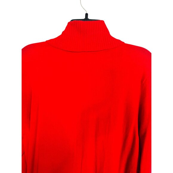 2/$30 INC Small Christmas Red Cardigan Acrylic & Rayon Blend Machine Washable - Picture 10 of 12